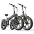 ELETRONBIKE OG20 Sklopivi električni bicikl s punom suspenzijom 20" FAT, 250 W, 48 V / 13 Ah, domet do 100 km, sivi